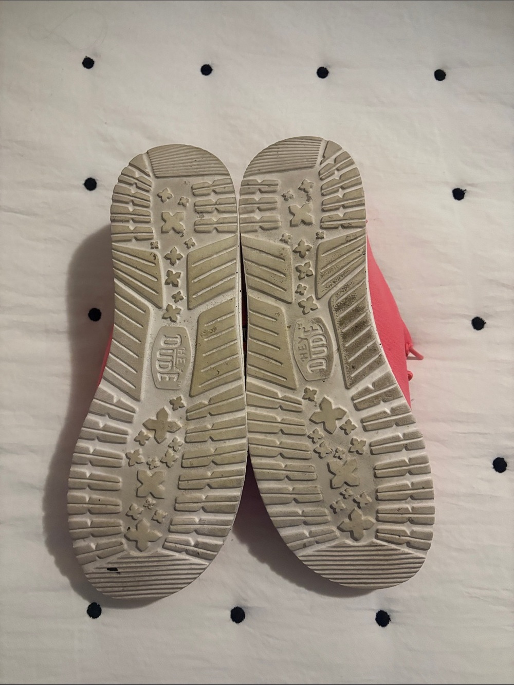 Hey Dude Women's “Mean Girls” Pink Slip-On Loafers with Graphic Accents - Picture 4 of 8